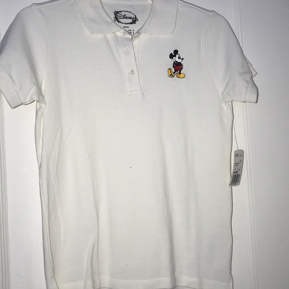 White Disney Mickey Mouse polo